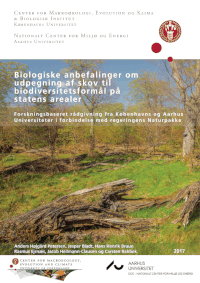 Forside til rapporten Biologiske anbefalinger om udpegning af skov til biodiversitetsformål på statens arealer