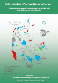 Forside til rapporten Naturværdier i Danske Nationalparker